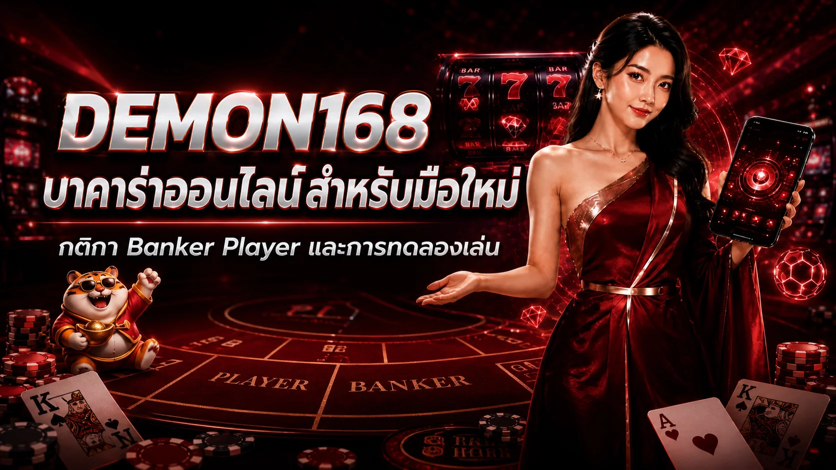 DEMON168 บาคาร่าออนไลน์ กติกามือใหม่และทดลองเล่น